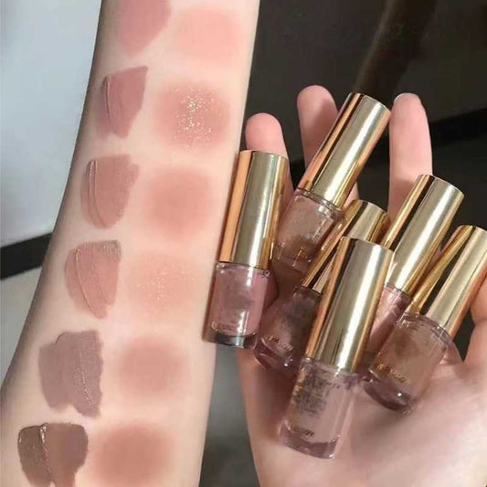 Brown Glitter Eyeshadow Stick and Contour Cream Makeup