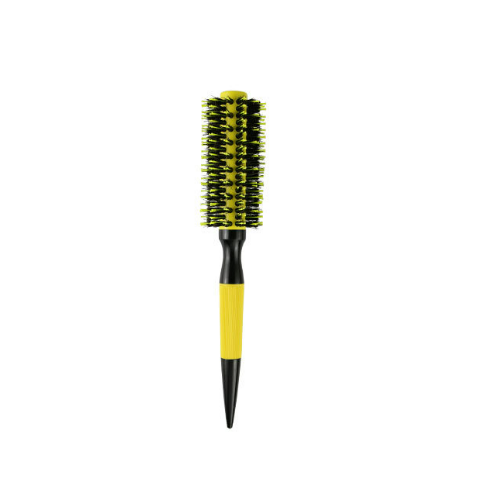 Round Wooden Comb with Mixed Nylon and Boar Bristles